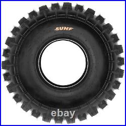 Set of 4, 22x7-11 & 20x10-9 Replacement ATV UTV 6 Ply Tires A027 by SunF