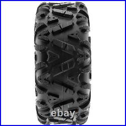 Set of 4, 24x8-11 & 24x10-11 Replacement ATV UTV SxS 6 Ply Tires A033 by SunF