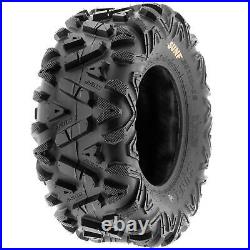 Set of 4, 24x8-12 & 24x10-11 Replacement ATV UTV SxS 6 Ply Tires A033 by SunF