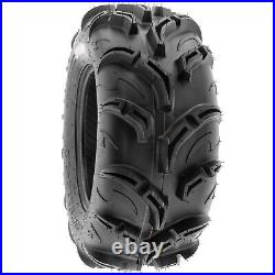 Set of 4, 25x8-12 & 25x10-12 Replacement ATV UTV Tires 6 Ply A048 by SunF