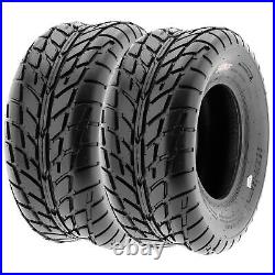 Set of 4, 25x8-12 & 25x11-12 Replacement ATV UTV 6 Ply Tires A021 by SunF