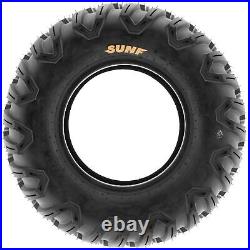 Set of 4, 25x8R12 & 25x10R12 Replacement ATV UTV Tires 6 Ply A043 by SunF