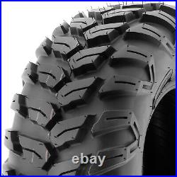 Set of 4, 25x8R12 & 25x10R12 Replacement ATV UTV Tires 6 Ply A043 by SunF