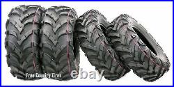 Set of 4 AT MASTER ATV UTV Tires 23x8-11 Front & 24x9-11 Rear 6PR P341 Solid Mud