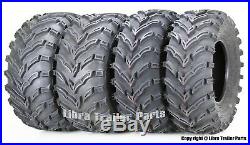 Set of 4 ATV/UTV Tires 26x9-12 26x9x12 Front 26x11-12 26x11x12 Rear 10275/76 Mud