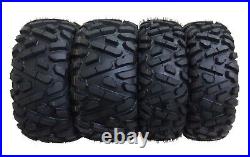 Set of 4 New ATV Radial Tires 25x8R12 Front & 25x10R12 Rear /6PR P350 -10177/178