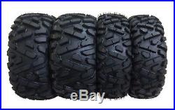 Set of 4 New ATV Tires AT 26x9-12 Front & 26x10-12 Rear 6PR P350 10166/10167