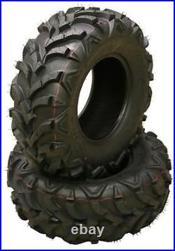 Set of 4 New WANDA ATV Tires 24x8-12 Front and 24x9-11 Rear 6PR Deep Tread Mud