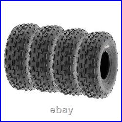 Set of 4 SunF 20x7-8 20x7x8 Sport ATV UTV Tires All Terrain Tubeless 4 PR A029