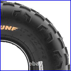 Set of 4 SunF 20x7-8 20x7x8 Sport ATV UTV Tires All Terrain Tubeless 4 PR A029