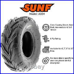 Set of 4 SunF 21x7-10 21x7x10 ATV UTV Trail & Track Tires Tubeless 6 PR A004