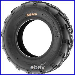 Set of 4 SunF 21x7-10 21x7x10 ATV UTV Trail & Track Tires Tubeless 6 PR A004