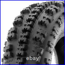 Set of 4 SunF 21x7-10 Front & 23x11-9 Rear ATV UTV Knobby Sport Tires 6 PR A027