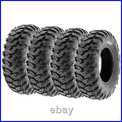 Set of 4, SunF 25x8R12 25x8-12 25x8x12 ATV UTV SxS All Trail AT Tires 6 Ply A043