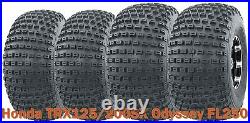 Set of 4 UTV ATV tires 20x7-8 & 22x11-8 4PR for Honda TRX125/200SX Odyssey FL250