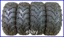 Set of 4 WANDA ATV Tires AT 26x8-12 Front & 26x10-12 Rear /6PR -10257/10258