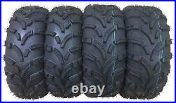 Set of 4 WANDA ATV Tires AT 26x9-12 Front & 26x10-12 Rear /6PR -10258/10259 Mud