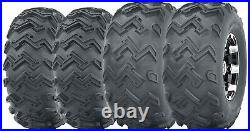 Set of 4 WANDA ATV UTV Tires 22x8-10 Front & 22x11-10 Rear 6 Ply Rated