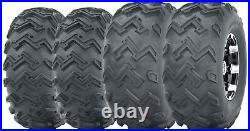 Set of 4 WANDA ATV UTV Tires 22x8-10 Front & 25x12-10 Rear 6PR