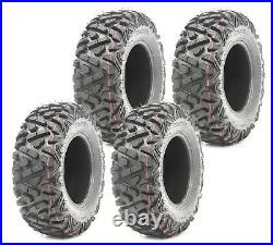 Set of 4 WANDA ATV UTV Tires 26x10-12 26x10x12 6PR Deep Tread Sim to Big Horn