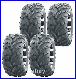 Set of 4 WANDA ATV UTV Tires 26x9-12 26x9x12 6PR Lit Mud
