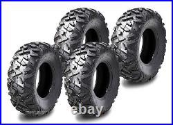 Set of 4 WANDA ATV UTV tires 25x8-12 25X8X12 Front & Rear 6PR P350 sim Bighorn