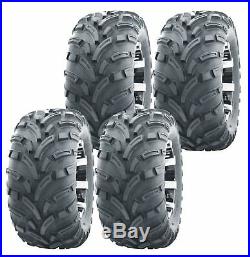 Set of 4 WANDA ATV UTV tires 25x8-12 25X8X12 Front & Rear 6PR P373