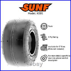 SunF 11x7.10-5 11x7.10x5 Race Go Kart Tire 4 PR K001 Set of 4