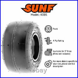 SunF 11x7.10-5 11x7.10x5 Tubeless 11 Go Kart Tires 4 Ply K001 Set of 4