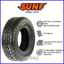 SunF 145/70-6 145/70x6 Hardpack Race Sport ATV UTV Tire 6 PR A021 Set of 4