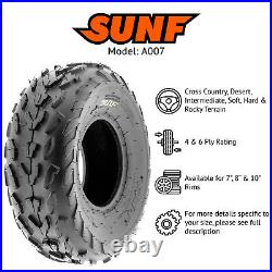 SunF 18x7-7 18x7x7 18x7.00-7 Sport ATV Tires 4PR Go-Kart All Terrain Set of 4