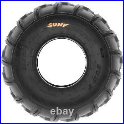 SunF 18x7-8 Front & 18x9.5-8 Rear ATV UTV Tire Off Road Tubeless 6PR A003 Bundle