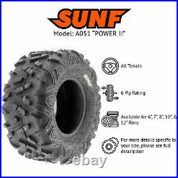 SunF 18x9.5-8 ATV Tires 18x9.5x8 All Terrain 6 PR A051 POWER II Set of 2