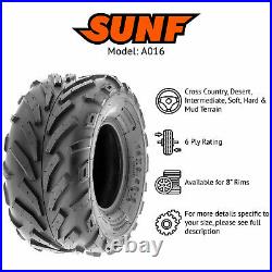 SunF 18x9.5-8 ATV Tires 18x9.5x8 Race Tubeless 6 PR A016 Set of 2