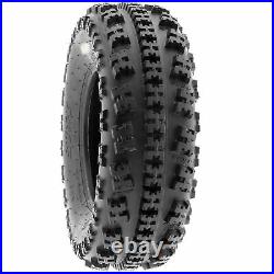 SunF 19x7-8 18x10.5-8 All Terrain ATV Tires 6 PR Tubeless A027 Bundle