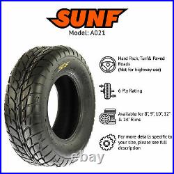 SunF 19x7-8 & 18x9.5-8 ATV UTV 6 Ply SxS Replacement Sport Tires A021 Bundle