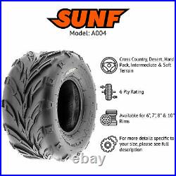 SunF 20x10-10 ATV Tires 20x10x10 Sport Tubeless 6 PR A004 Set of 2