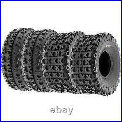 SunF 20x7-8 Front & 20x10-9 Rear Sport ATV UTV Knobby Tires 6 PR A027 Bundle