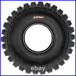 SunF 20x7-8 Front & 20x10-9 Rear Sport ATV UTV Knobby Tires 6 PR A027 Bundle