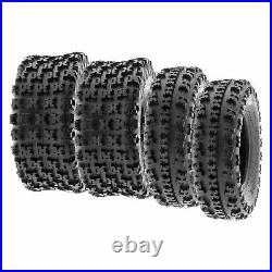 SunF 21x7-10 20x11-8 All Terrain ATV Race Tires 6 PR Tubeless A027 Bundle