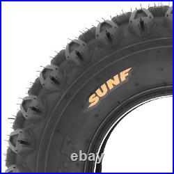 SunF 21x7-10 21x7x10 & 20x10-8 20x10x8 Golf Cart ATV UTV Tires 4 Ply G003 Bundle