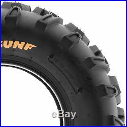 SunF 21x7-10 22x10-10 All Terrain ATV UTV Tires 6 PR Tubeless A001 Bundle