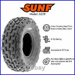 SunF 21x7-10 ATV Tires 21x7x10 Knobby Tubeless 6 PR A029 Set of 2