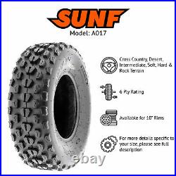 SunF 21x7-10 ATV Tires 21x7x10 Race Tubeless 6 PR A017 Set of 2