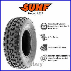 SunF 21x7-10 ATV UTV Tires 21x7x10 Race Replacement 6 PR A017 Set of 2