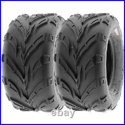 SunF 21x7-10 Front 22x10-10 Rear ATV UTV Tires Off Road Tubeless 6PR A004 Bundle