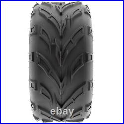 SunF 21x7-10 Front 22x10-10 Rear ATV UTV Tires Off Road Tubeless 6PR A004 Bundle