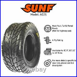 SunF 225/45-10 ATV Tires 225/45x10 Golf Cart Tubeless 6 PR A021 Set of 2