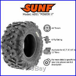 SunF 22x10-10 ATV Tires 22x10x10 All Terrain 6 PR A051 POWER II Set of 2