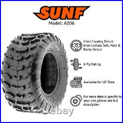 SunF 22x10-10 ATV UTV Tire 22x10x10 Knobby 6 PR A006 Pair of 2